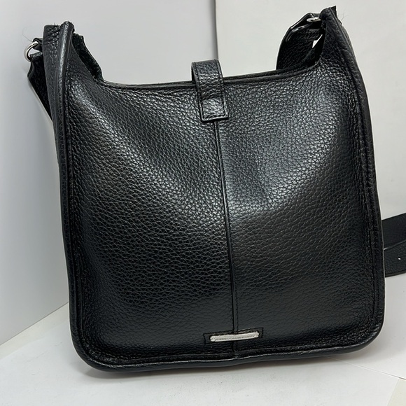 Rebecca Minkoff Unlined Whipstitch Feed Pebbled Leather Crossbody - Picture 4 of 9